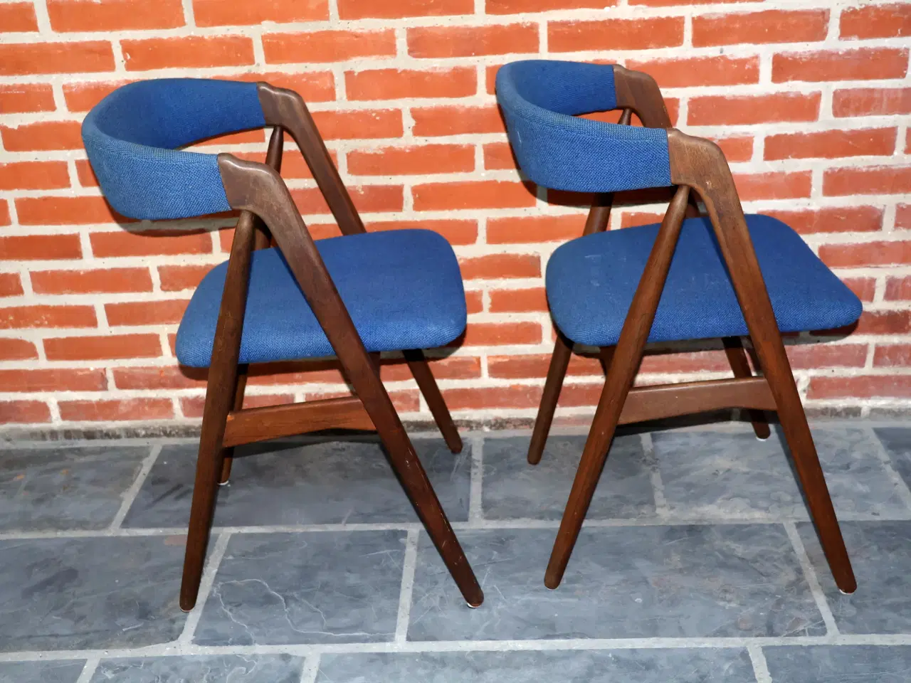 Billede 4 - 4 Stk Thomas Harlev teaktræs spisebordsstole