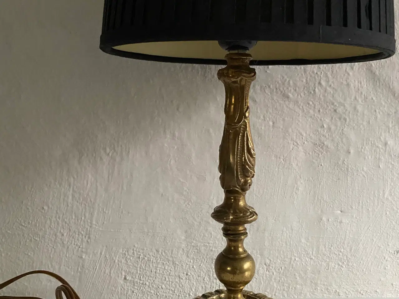 Billede 5 - Antik messing bordlampe