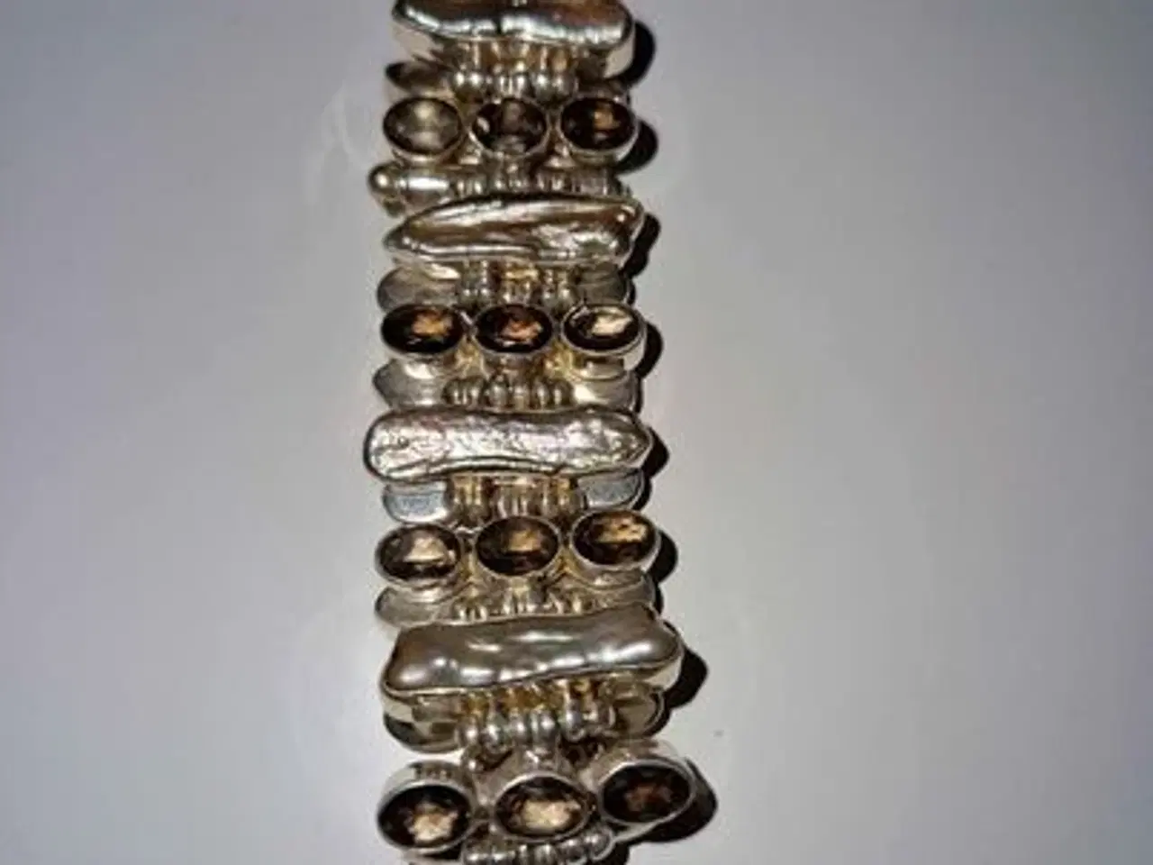 Billede 1 - Armbånd Rabinovich røgkvarts og perler