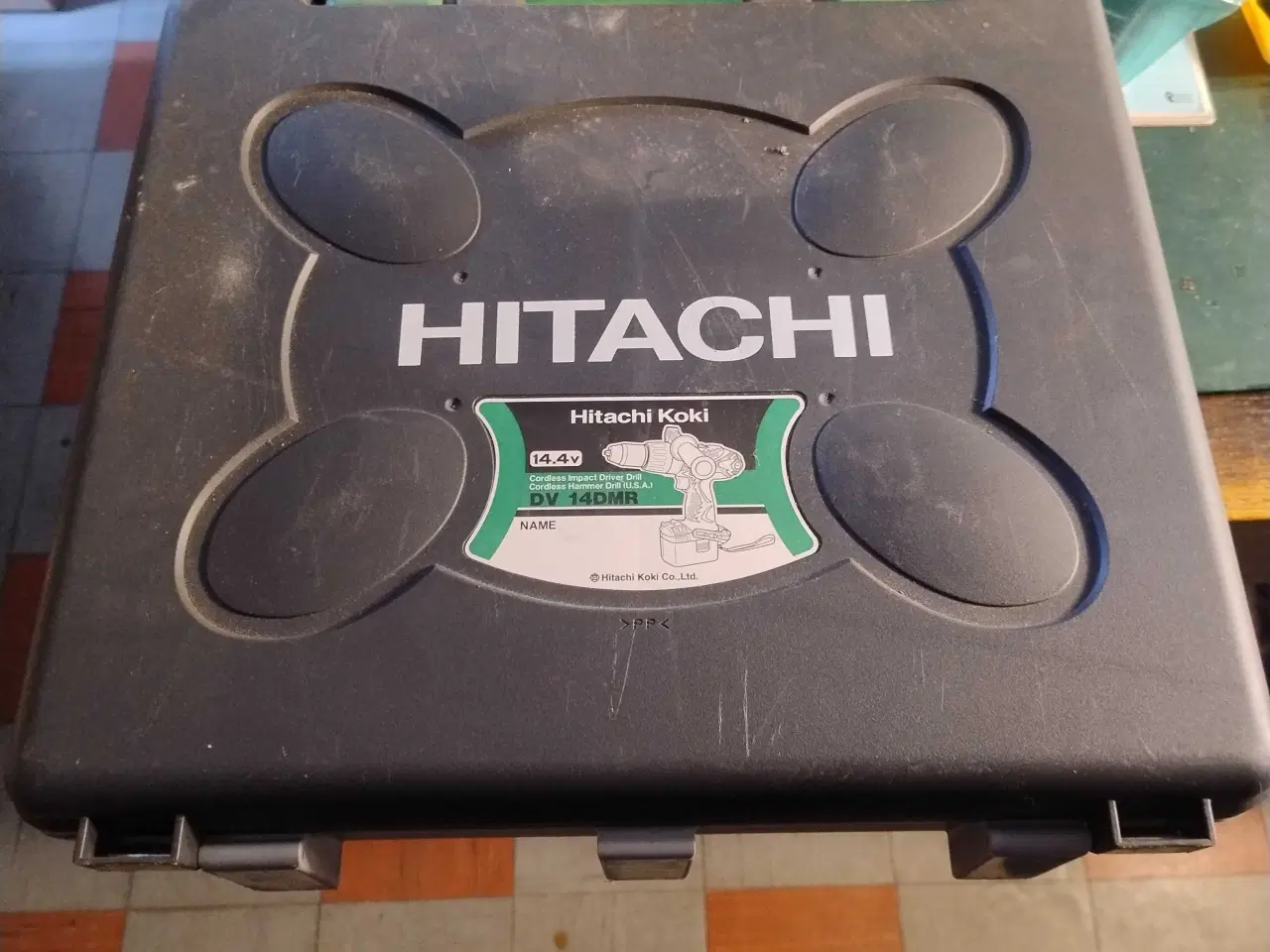 Billede 1 - Boremaskine Hitachi med hammer til batteri 