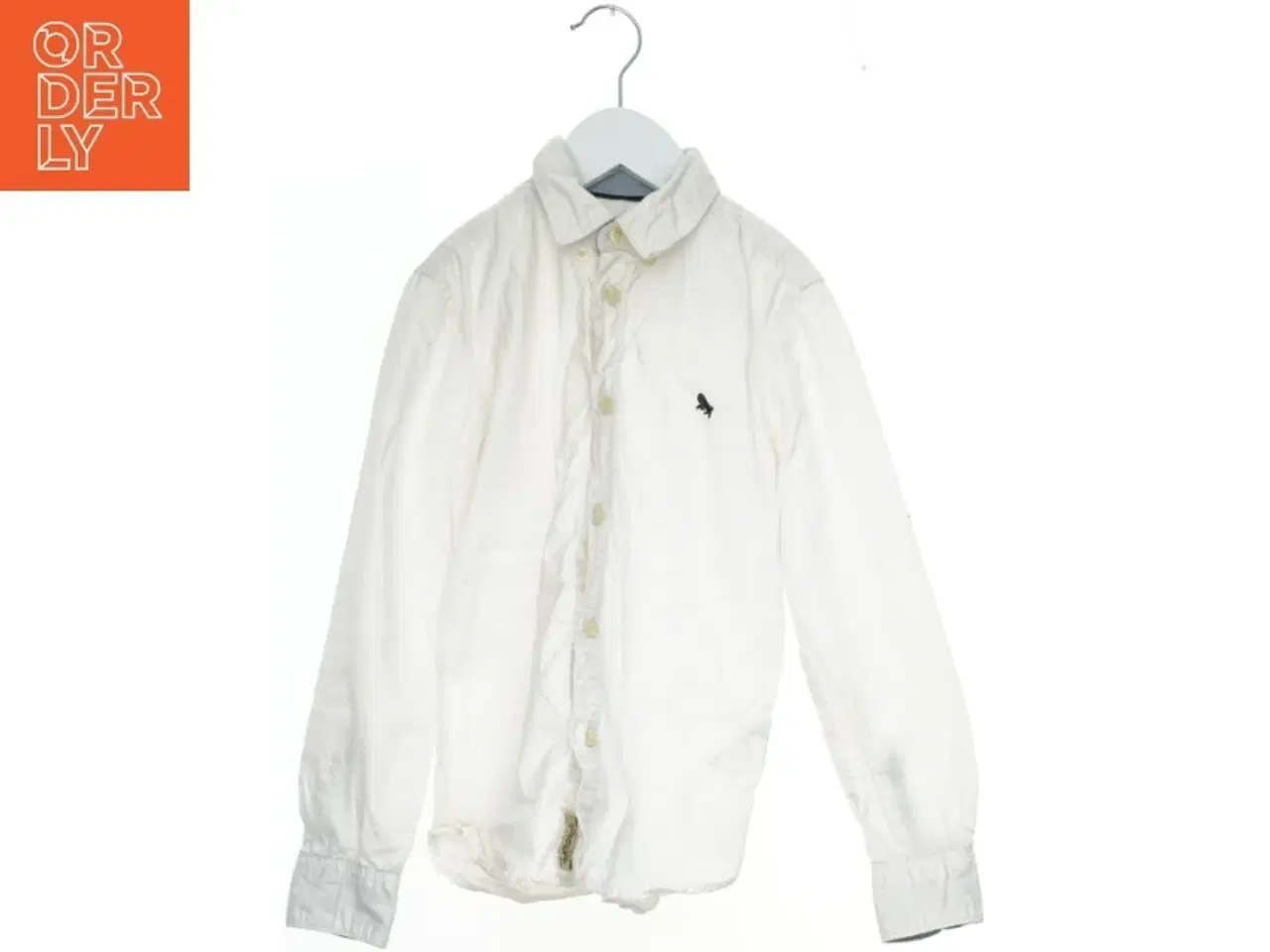 Billede 1 - Hvid skjorte med lange ærmer fra Logg (str. 134)