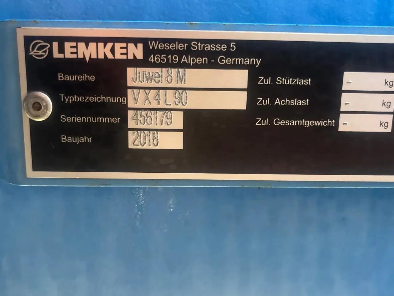 Billede 5 - Lemken Juwel 8M VX4L90 MEGET VELHOLDT plov som ikke har kørt ret meget