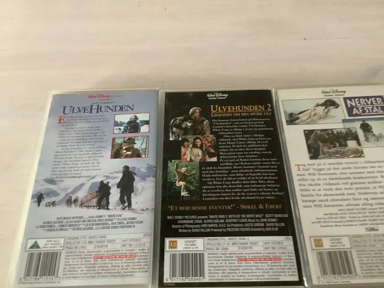 Billede 2 - Disney Ulvehunden/Ulvehunden2 /Nerver af stål vhs 