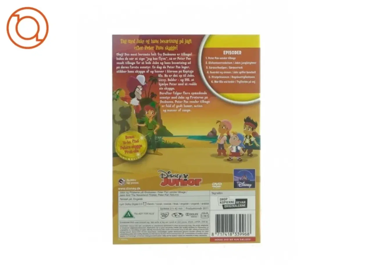 Billede 2 - Peter Pan vender tilbage fra Disney Junior (DVD)