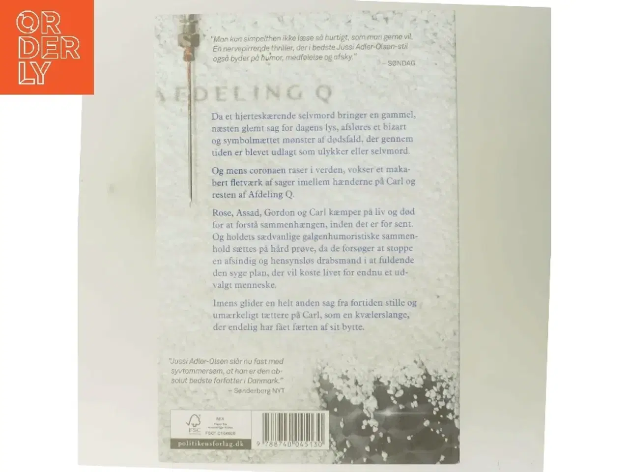Billede 3 - Natrium chlorid : krimithriller af Jussi Adler-Olsen (Bog)