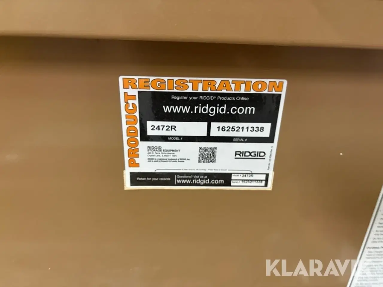 Billede 9 - Værktøjskasse Ridgid 2472R