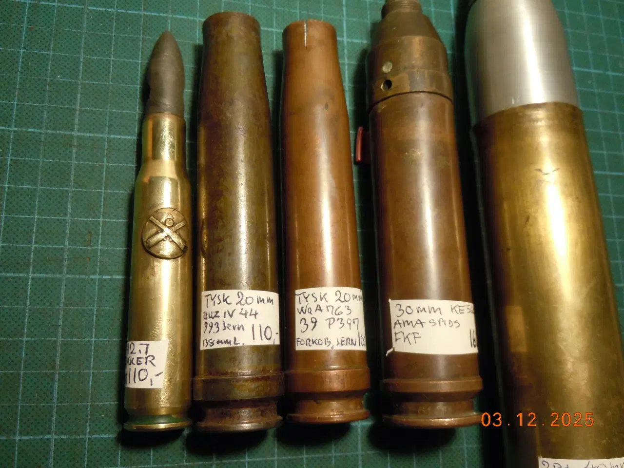 Billede 12 - Granathylstre 20-40mm 2. V.K. M.v.