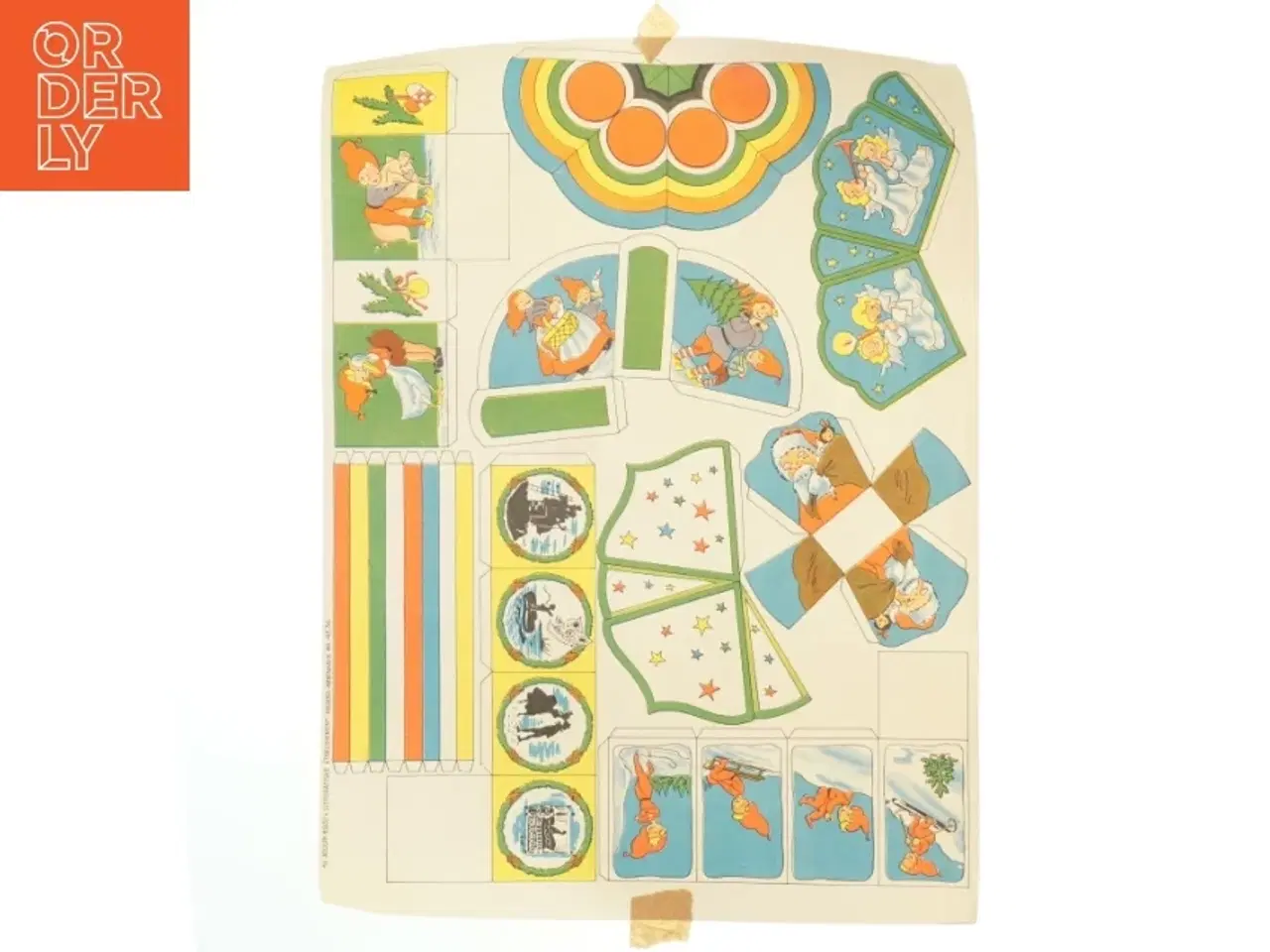 Billede 8 - Vintage papirklip, jule klip (str. 46x34 cm)