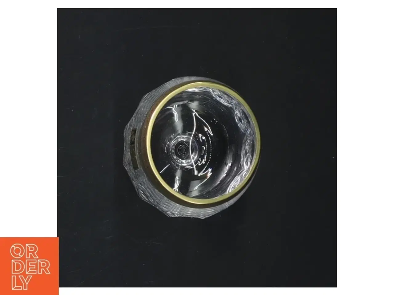Billede 6 - Krystalglas med guldkant (str. 9 cm. 6 styk)