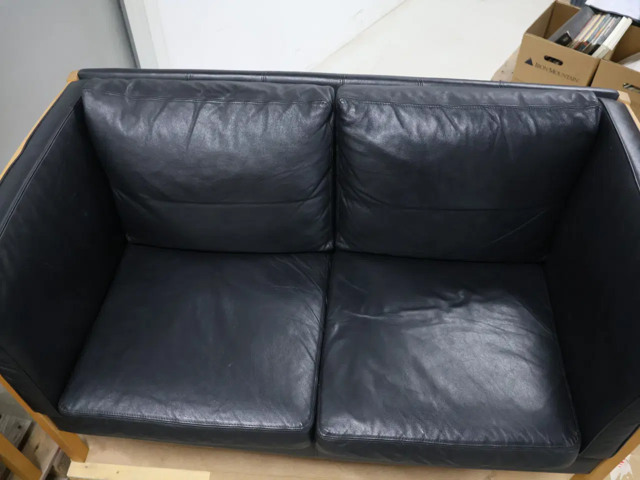 Billede 3 -  Stouby sofagruppe i sort læder