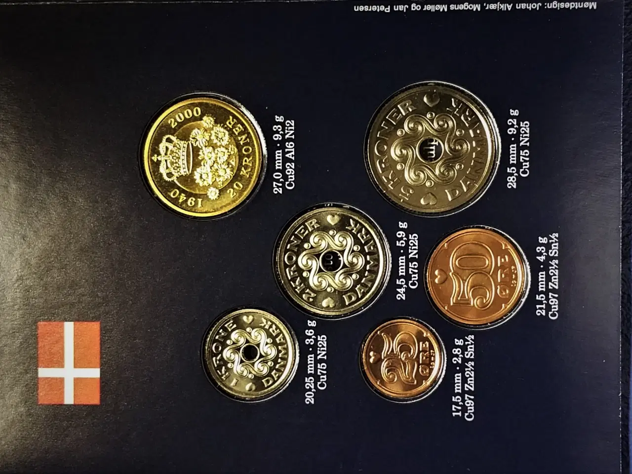 Billede 4 - DET KGL MØNTSÆT 2000 Med 60 Års 20 kr!