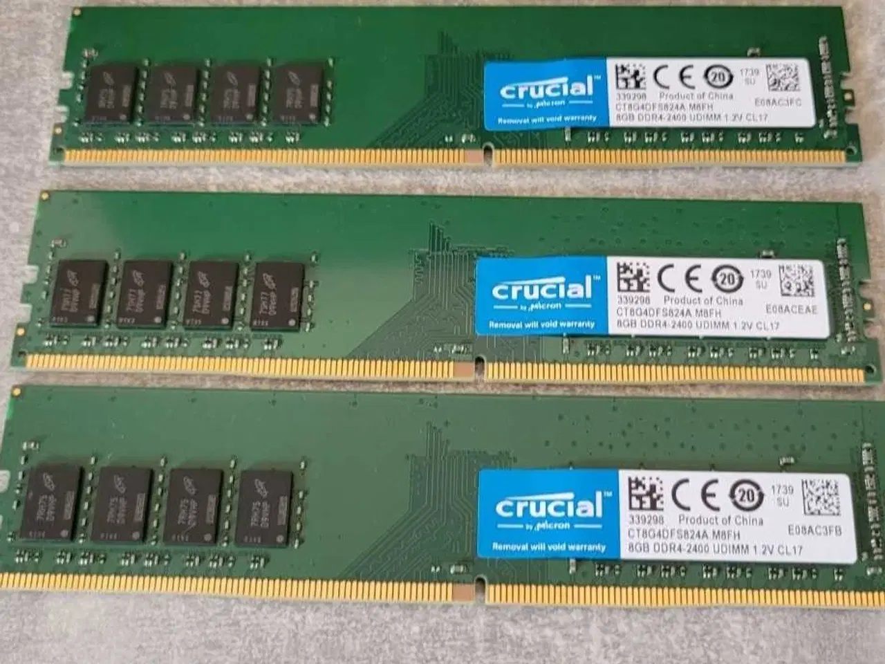 Billede 1 - RAM 3x 8gb ddr4  (2400 hz)