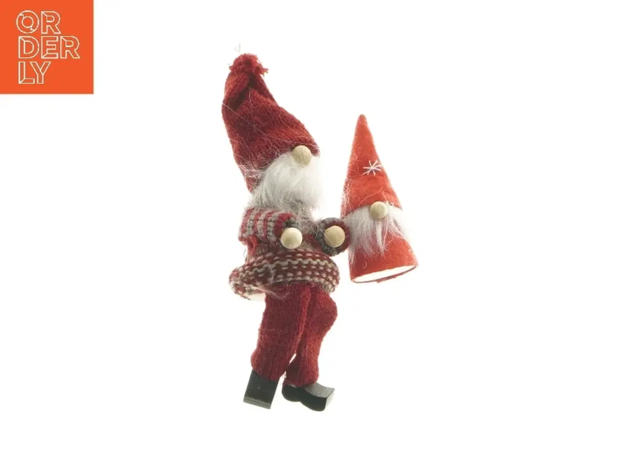 Billede 1 - Nissefigurer i træ (str. 8 og 18 cm)