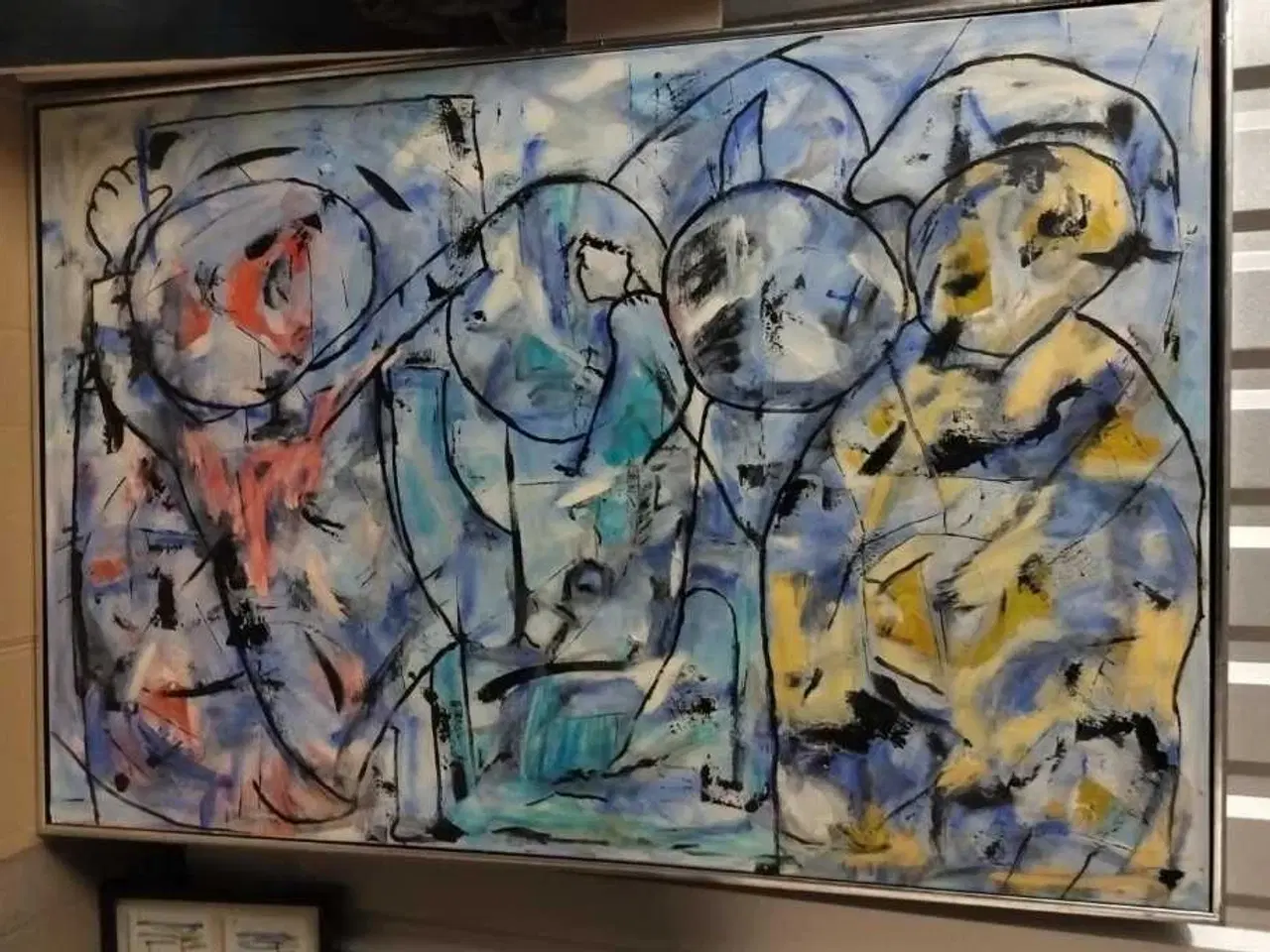 Billede 2 - Stort maleri i farver 