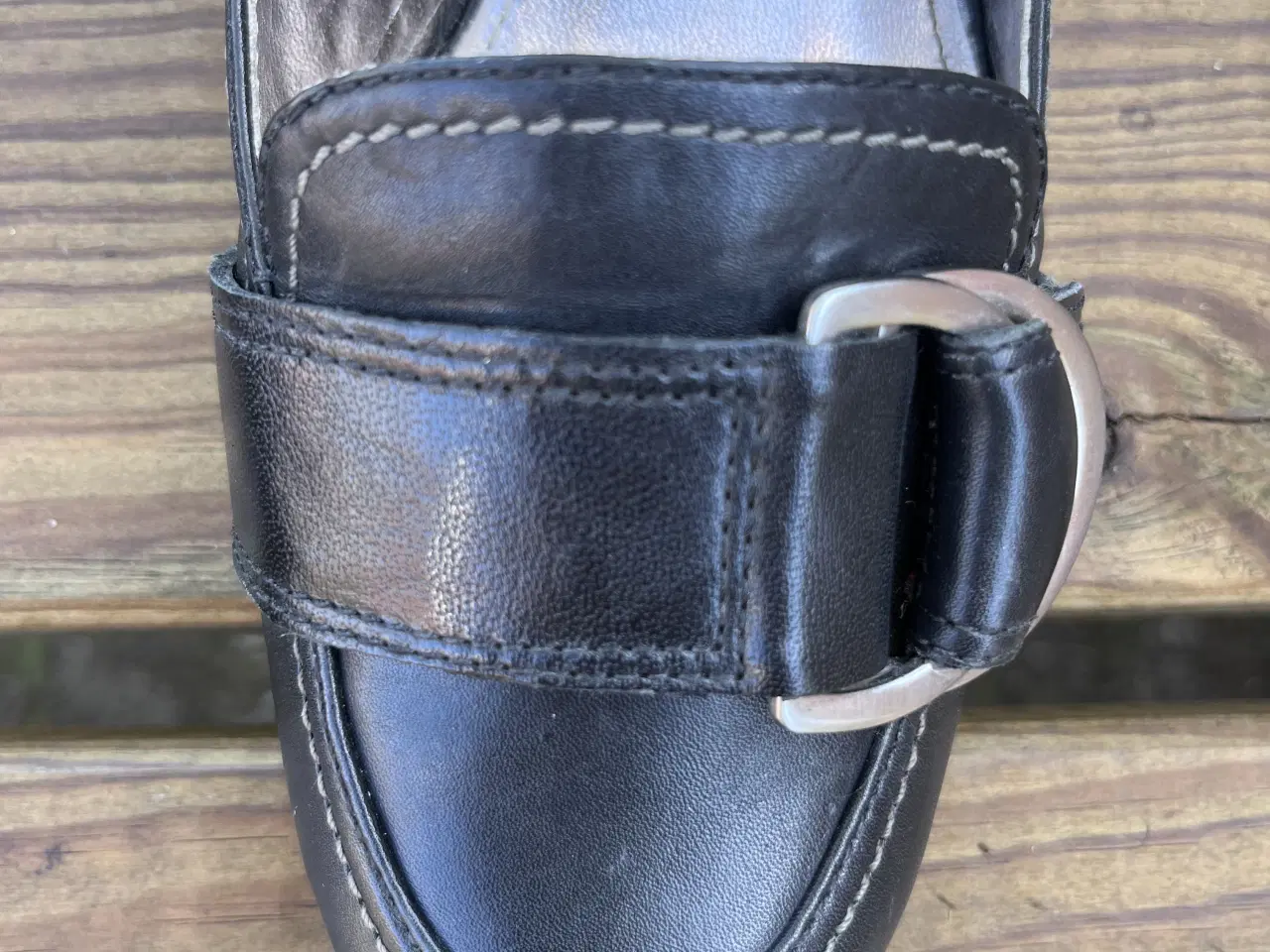 Billede 9 - Elegante ECCO læderpumps med sølvspænde – Str. 39