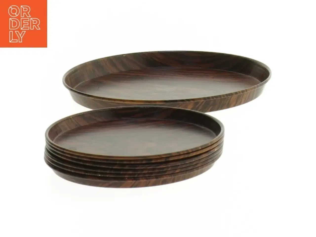 Billede 1 - Vintage bordskåner sæt fra Ira (str. Et styk. ø. 12 cm. 6 styk. ø. 8,5 cm)