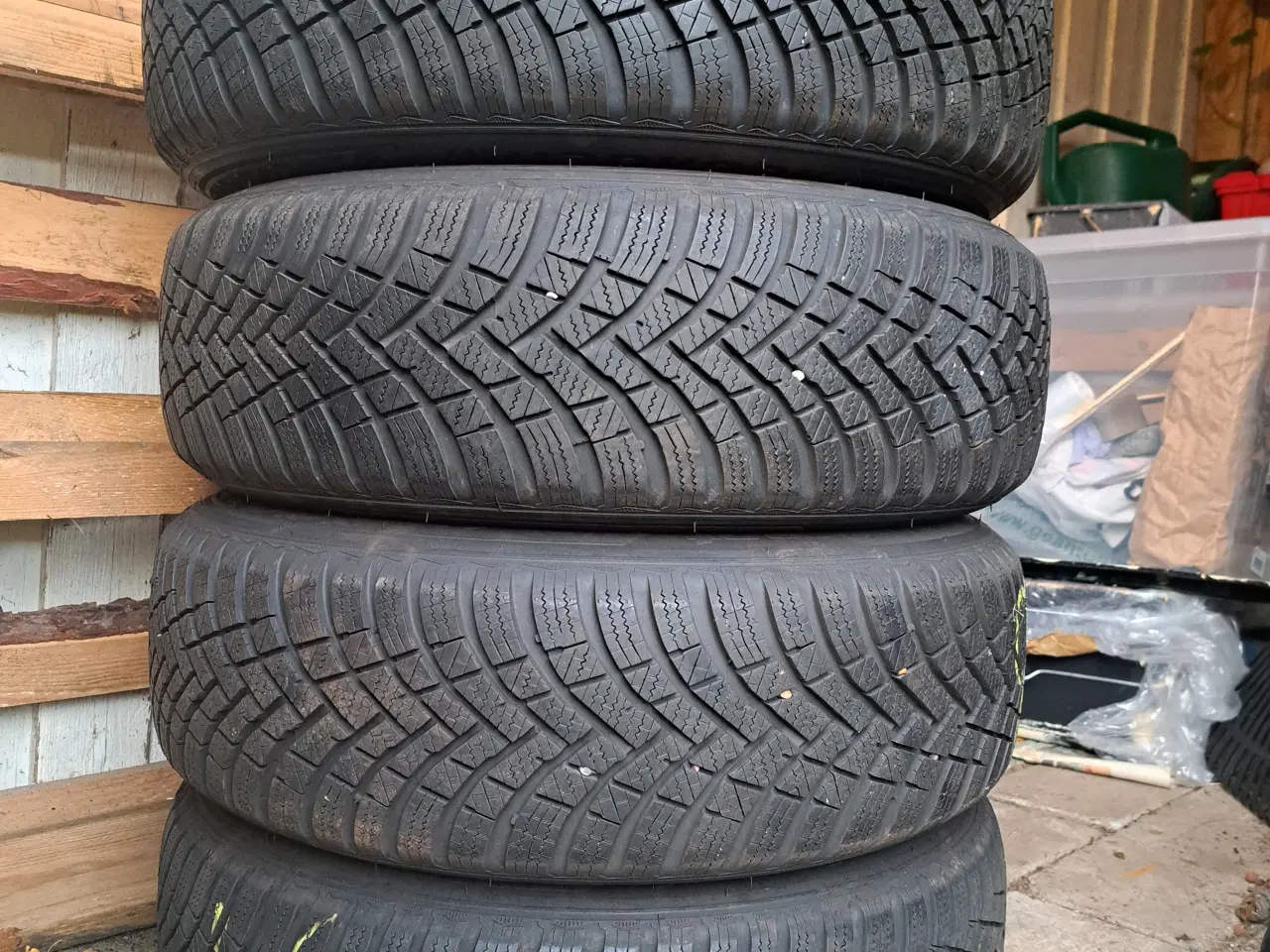 Billede 2 - 4 stk. Hankook vinterdæk 15"