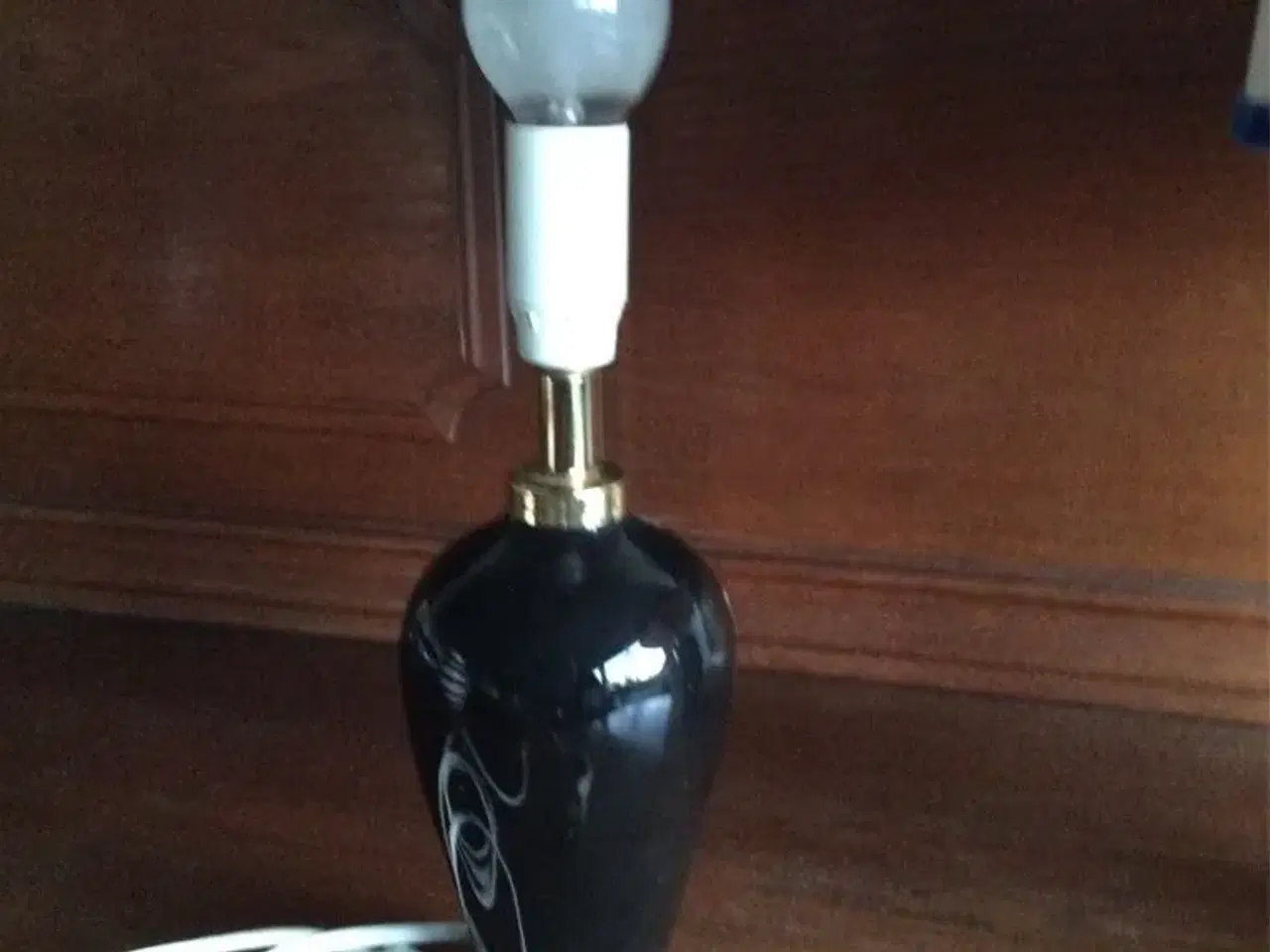 Billede 1 - Sort bordlampe