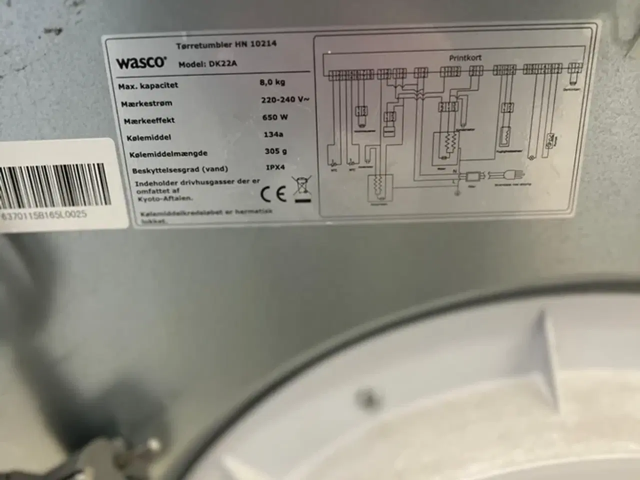 Billede 3 - Wasco - tørretumbler
