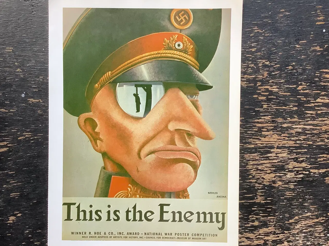 Billede 2 - Krigsplakat fra 2.verdenskrig, USA, 1942