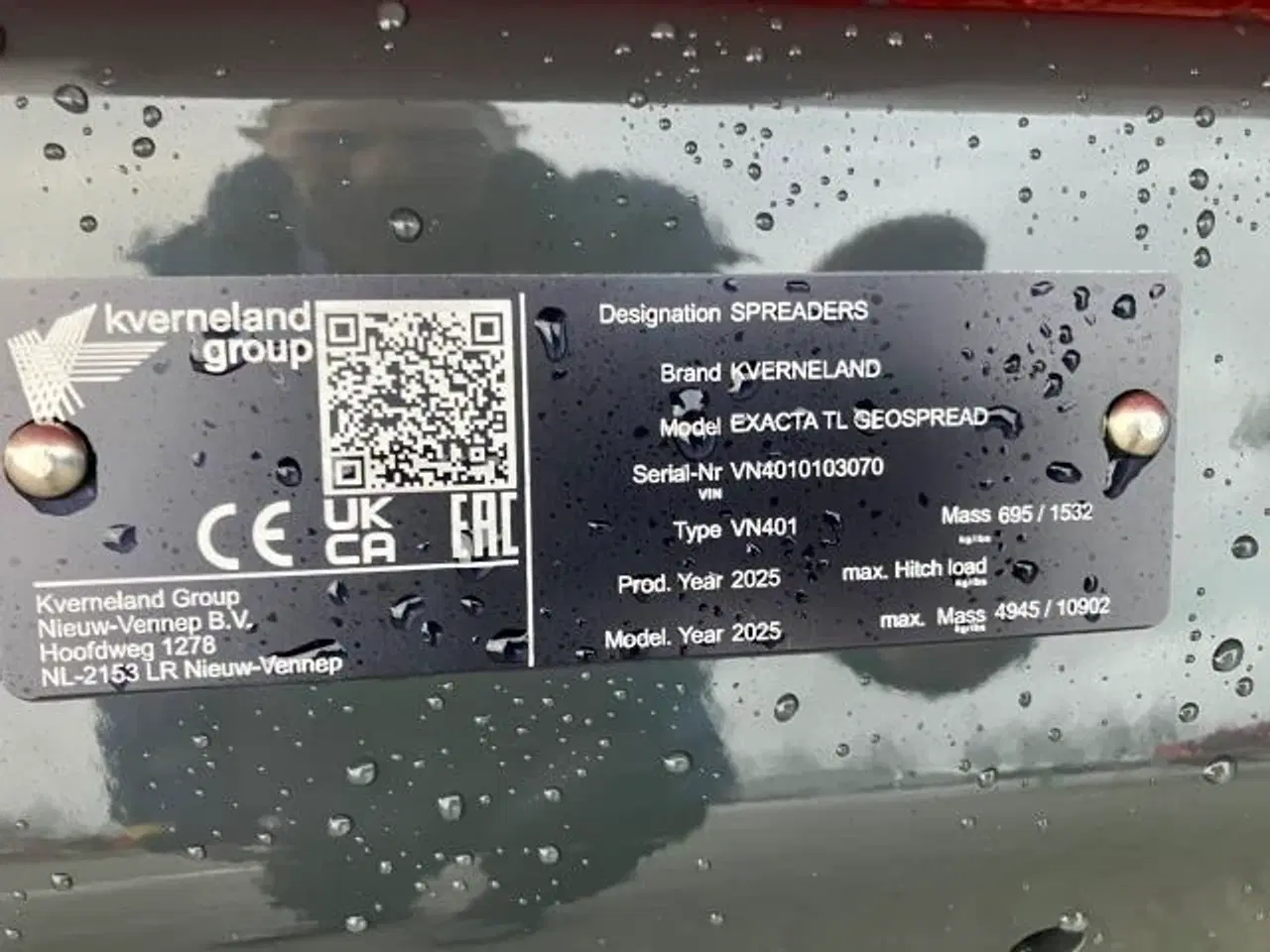 Billede 5 - Kverneland Exacta TL Geospread 3900L