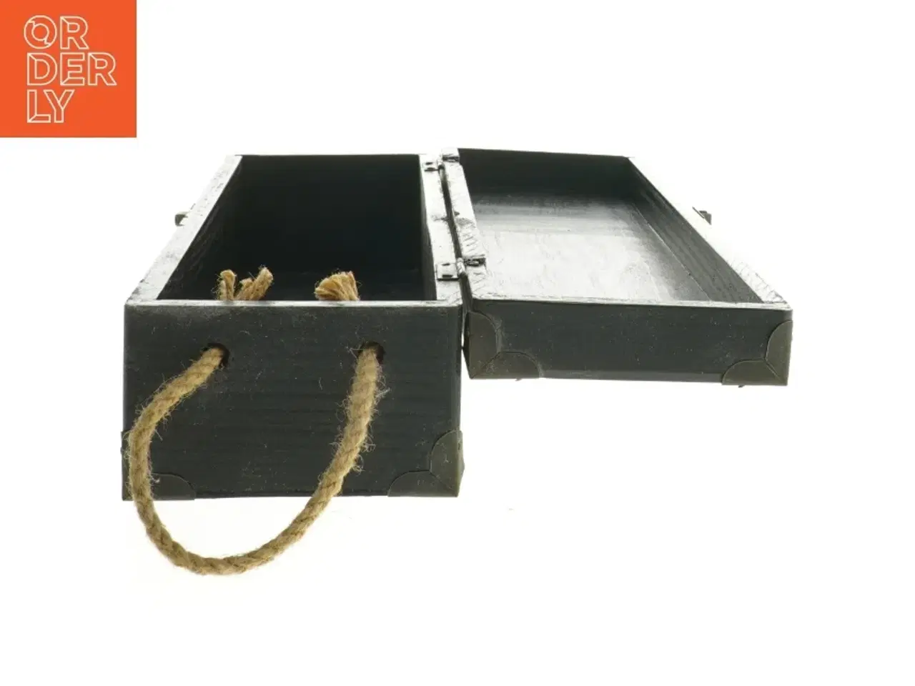 Billede 4 - Dekorativ vintrækasse (str. 34,5x10,5 cm)