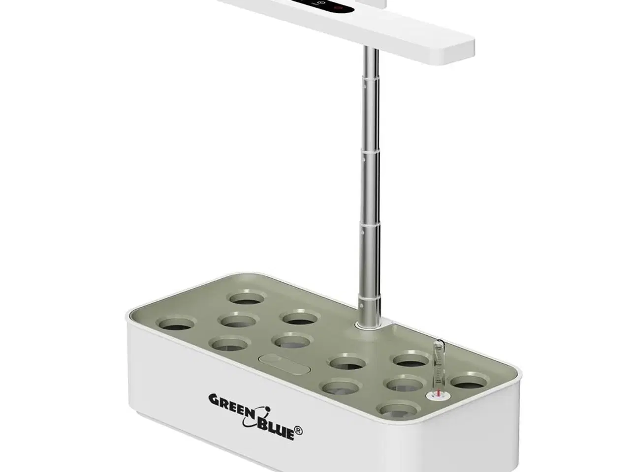 Billede 1 - Smart indendørs dyrkningssystem – GreenBlue, 4 l, 12 planter, fuldspektrum LED