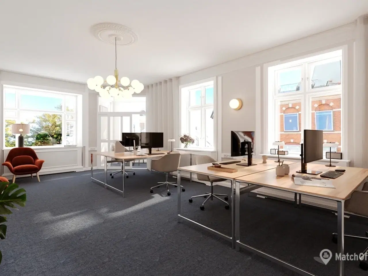 Billede 2 - Unikt og herskabeligt kontorlejemål med synlig placering