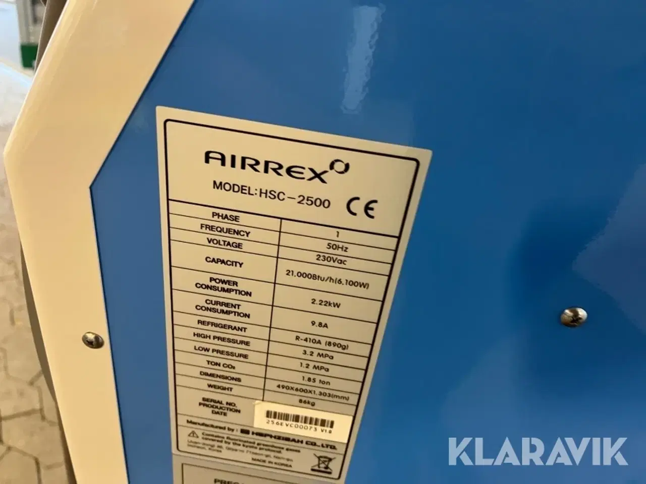 Billede 10 - Aircondition anlæg Airrex HSC-2500