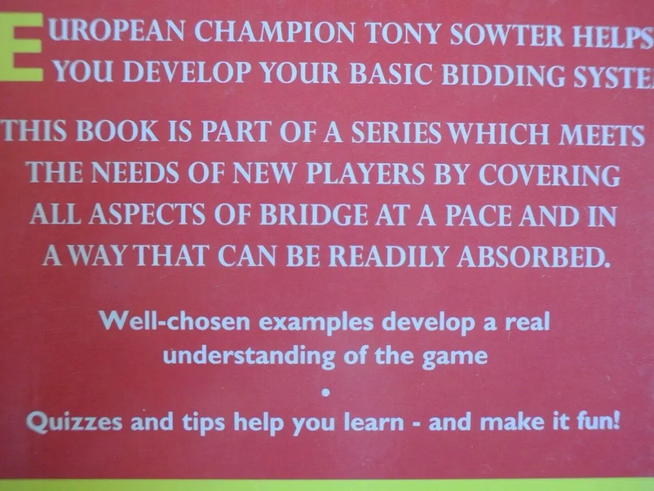 Billede 3 - it's your bid - how to play bridge, by tony sowter