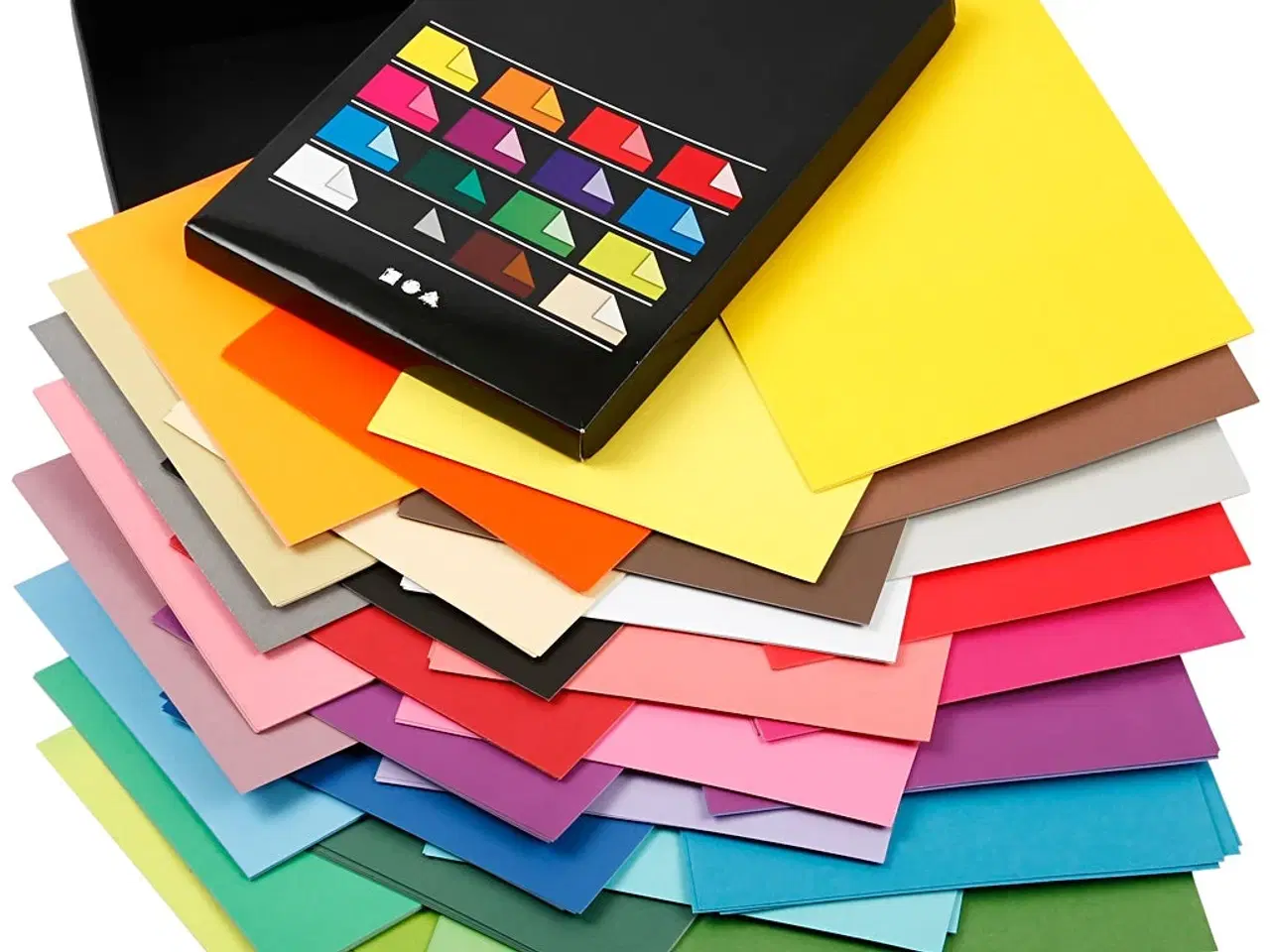 Billede 1 - Color Bar Rivepapir A4, Ass. Farver, 160 Ark