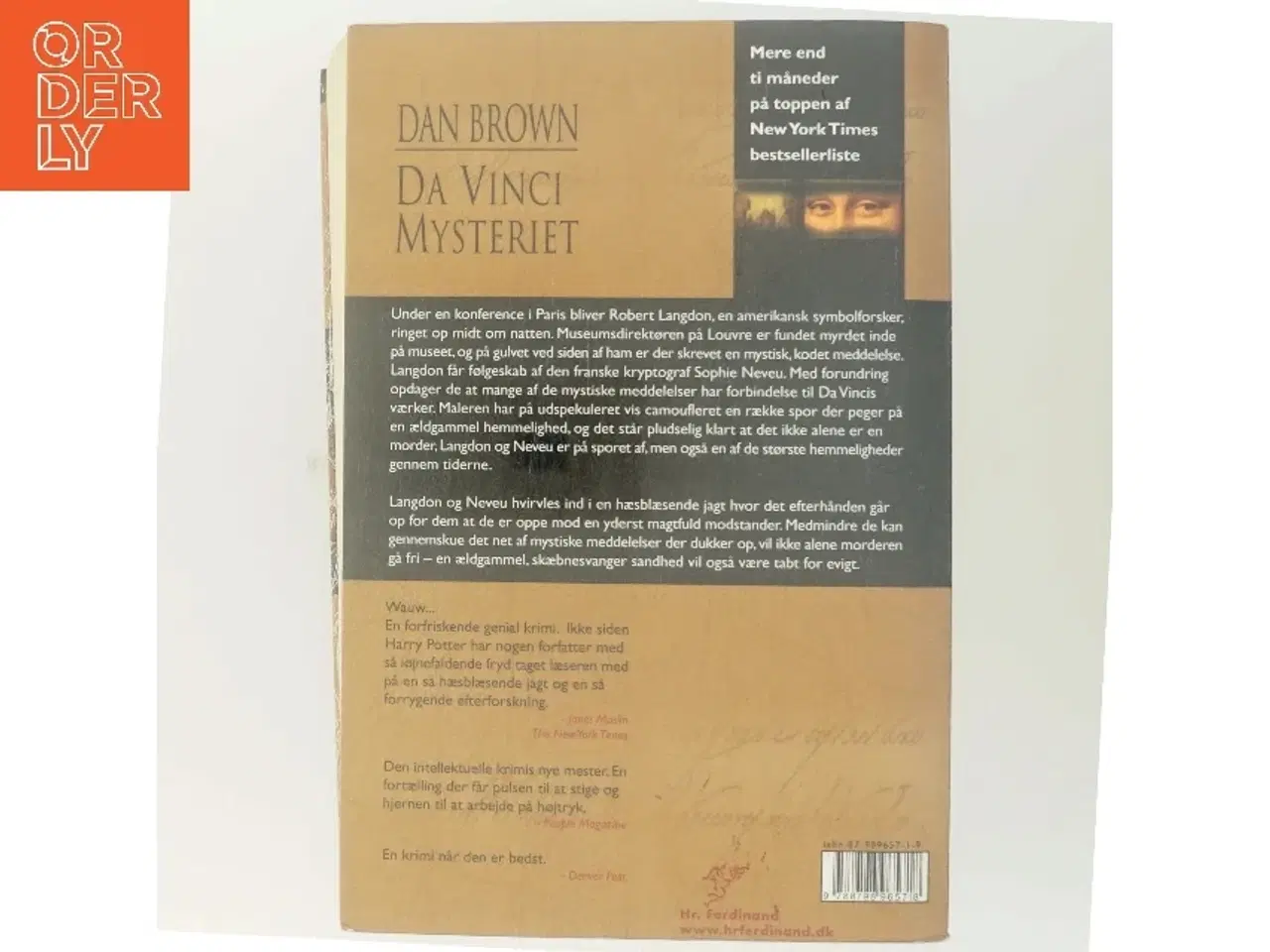 Billede 3 - Da Vinci mysteriet af Dan Brown (Bog)