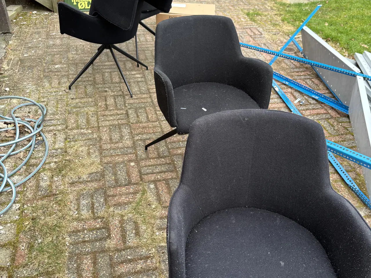 Billede 2 - Brugte spisebordsstole i sort