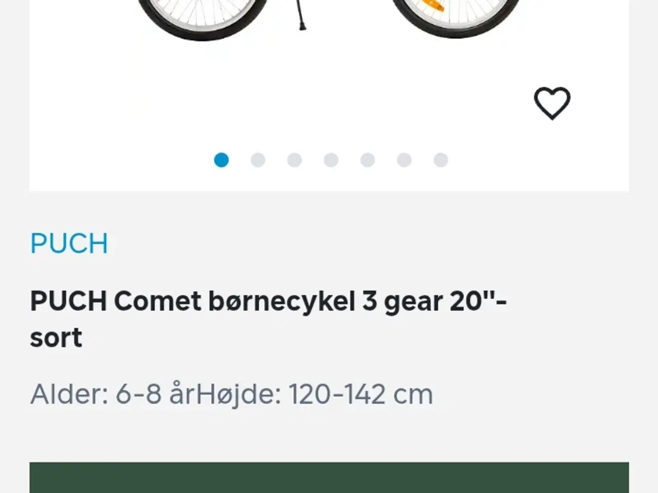 Billede 20 - Børnecykel PUCH Comet, 3 gear 20"- sort