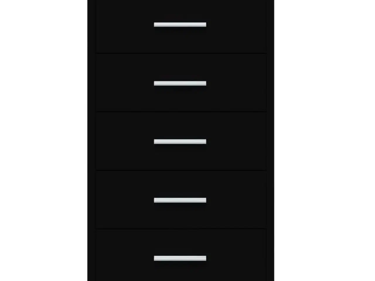 Billede 6 - Kommode med hjul konstrueret træ sort