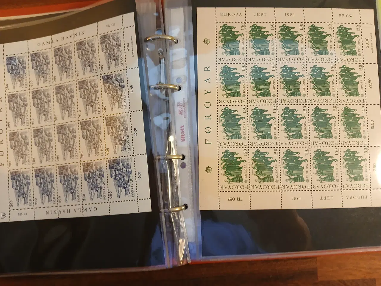 Billede 6 - Færøske 42 helark(20) i arkmappe fra Leuchtturm me