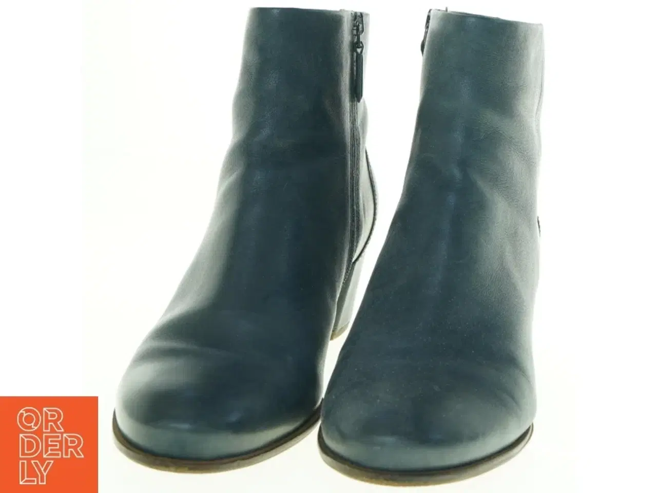 Billede 3 - Blå læder ankelstøvler fra Ecco (str. 41)