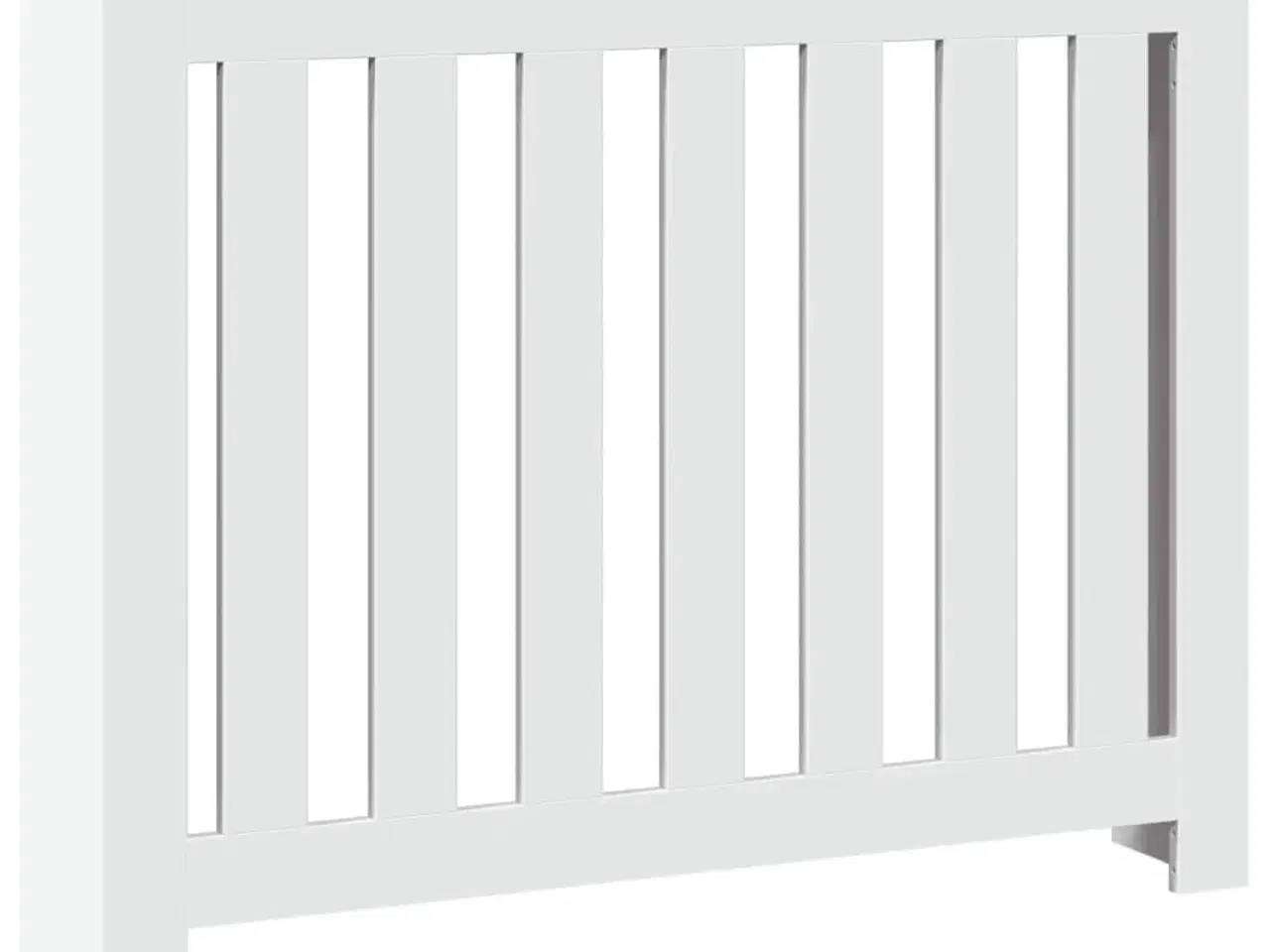 Billede 2 - Radiatorskjuler 104x20x82 cm konstrueret træ hvid