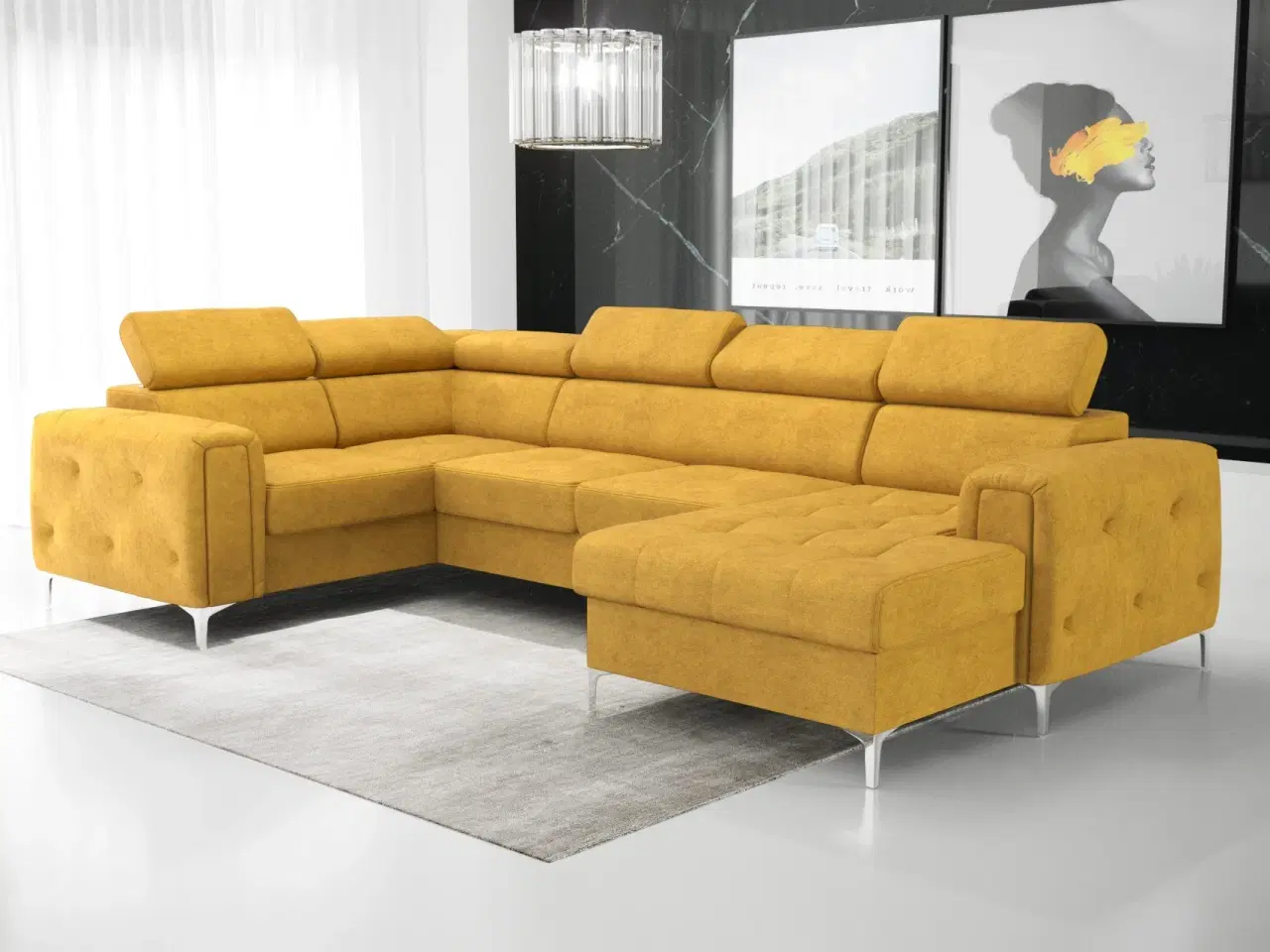 Billede 6 - ORIONIS MAX III HJØRNESOFA MED SOVEFUNKTION 165x320x185 CM