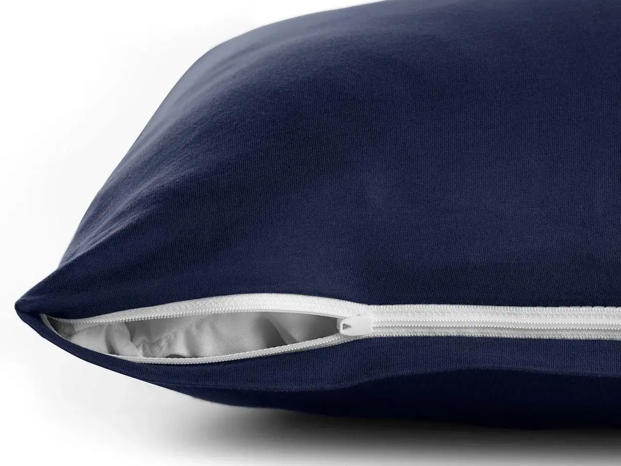 Billede 7 - DecoKing Amber pudebetræk 40×120 cm – marineblå jersey, sæt af 2