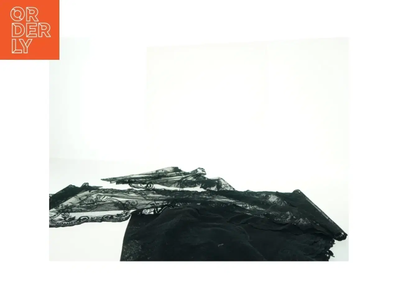 Billede 8 - 3 Sort blonder (str. 215x35 cm)