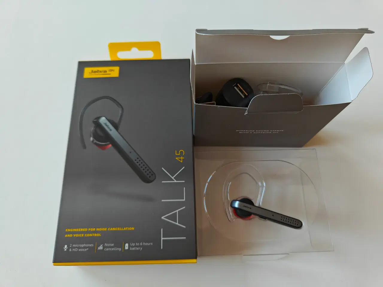 Billede 2 - Jabra Talk 45 BT headset med Støjreduktion som ny.