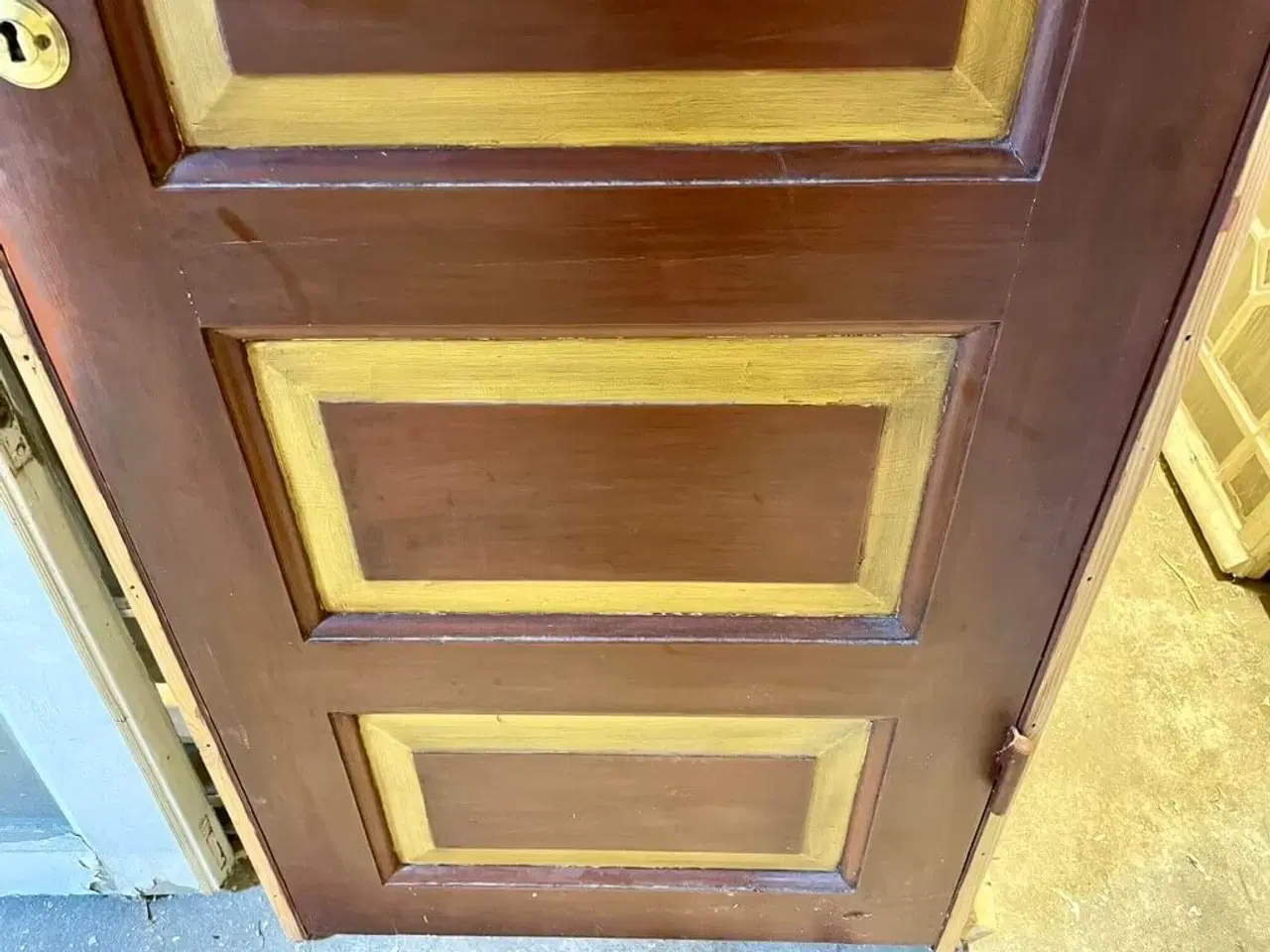 Billede 3 - Smal fyldningsdør i empire-stil m. karm