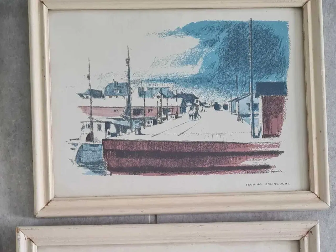 Billede 4 - Litografi, grafisk tryk, akvarel, 