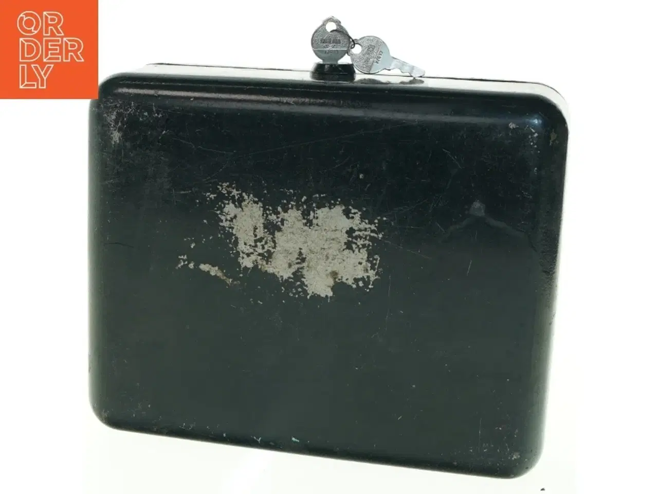 Billede 4 - Sort pengekasse med nøgle (str. 25 x 20 cm)
