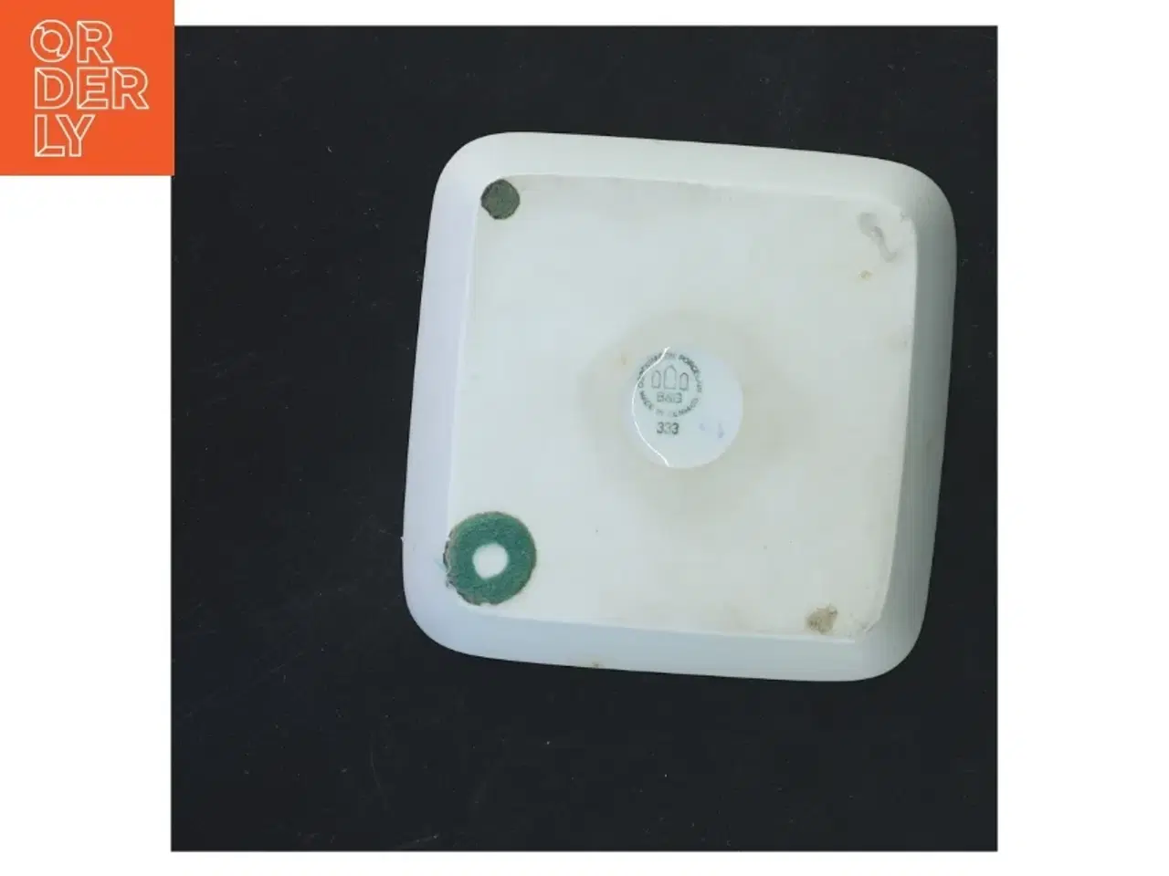 Billede 3 - Porcelæn serveringsfad fra B&G (str. 12x12 cm)