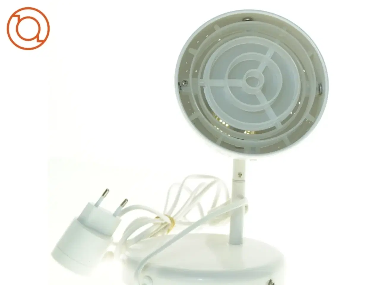 Billede 2 - Hvid bordlampe (str. 20 x 17 25 cm)