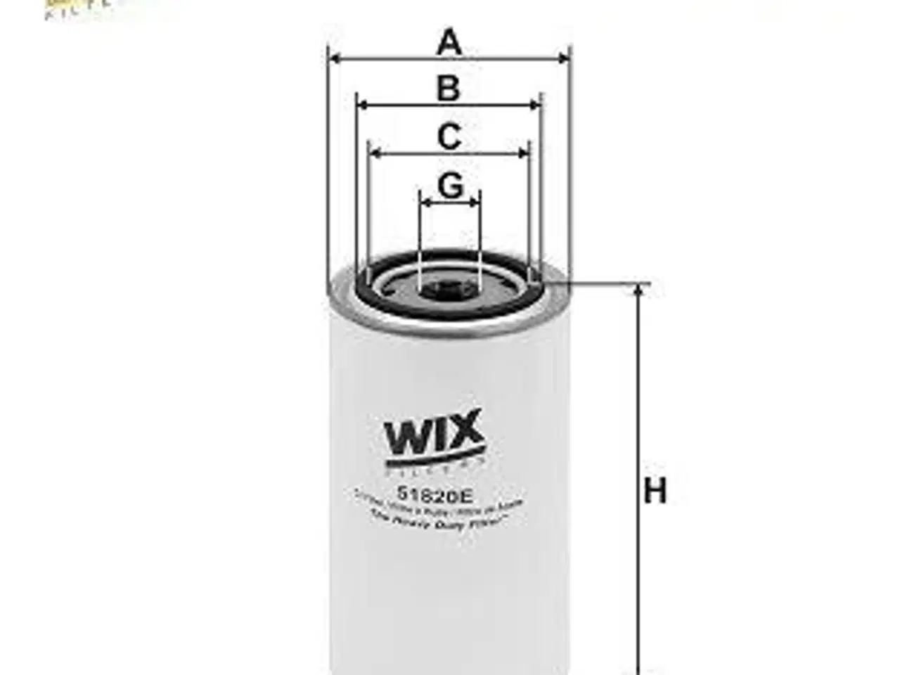 Billede 1 - 51820E WIX Oliefilter 1-12 - Passer til VOLVO-PENTA+ Marine