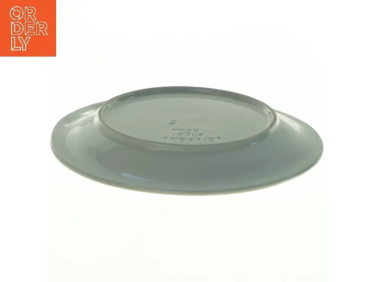 Billede 3 - Dekorativ keramiktallerken med jordbær (str. Diameter 21 cm)