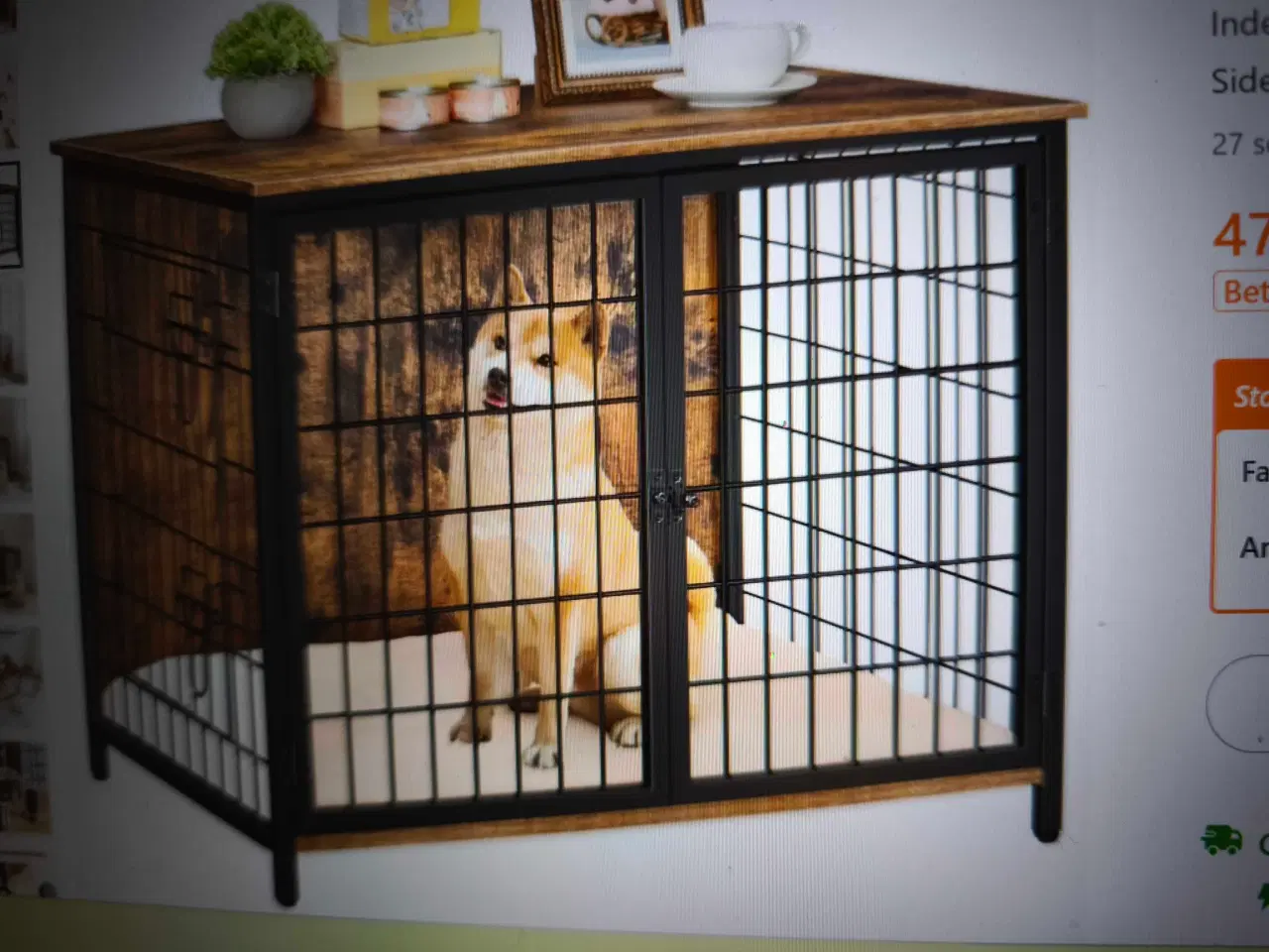 Billede 3 - Hundebur kvalitet til indendørsbrug